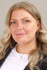 Picture on a coworker at Roslagens Sparbank