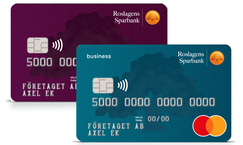 Mastercard Bankkort Business och Visa Business Card